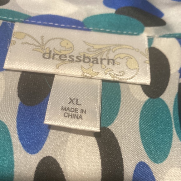 Dressbarn Sleeveless Multi Color Polka Dots - Picture 5 of 8